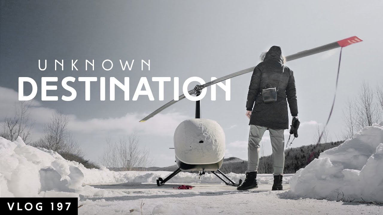 I had NO IDEA Where He Was Taking Me - MYSTERY Winter Helicopter Vacation!