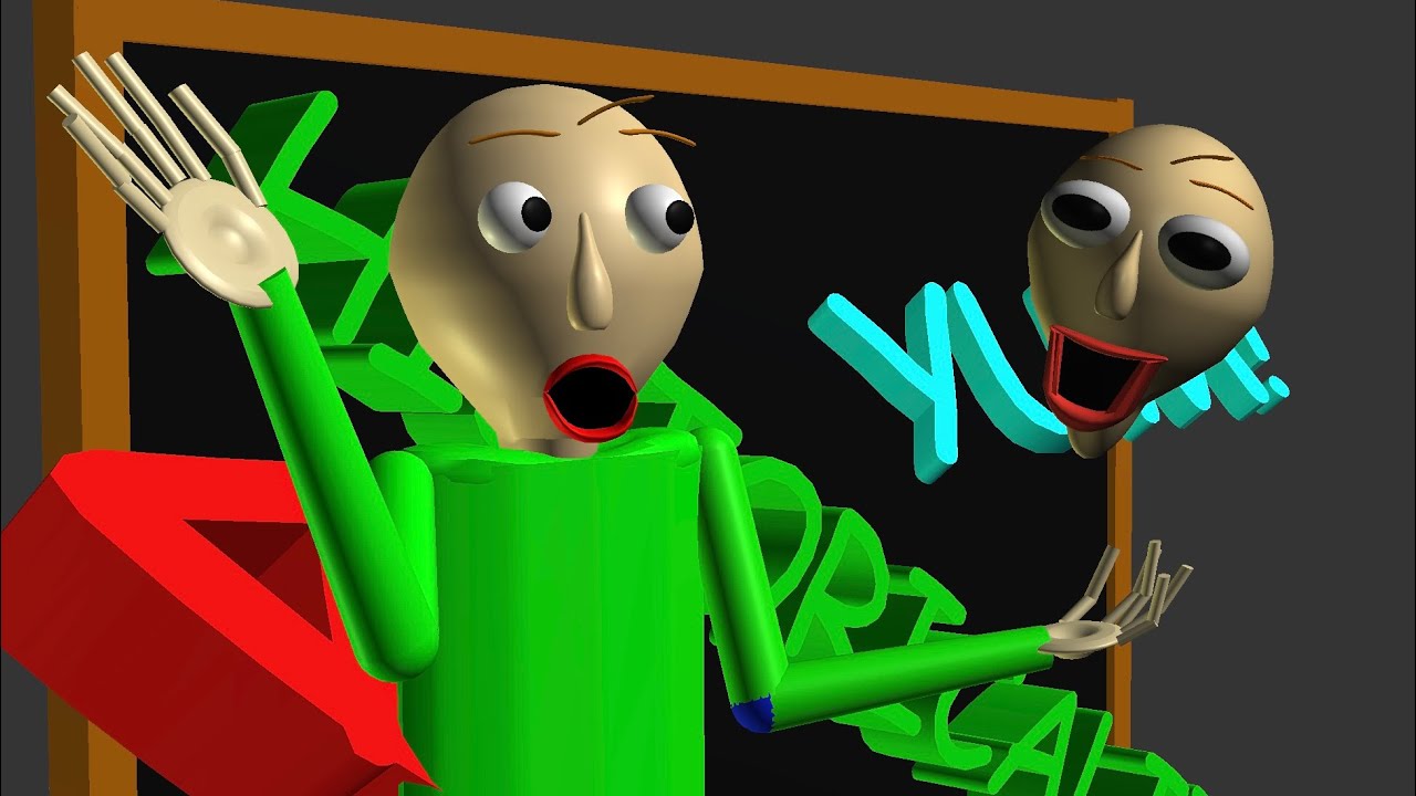 Some Baldi’s Basics Animations I Made with Prisma 3D