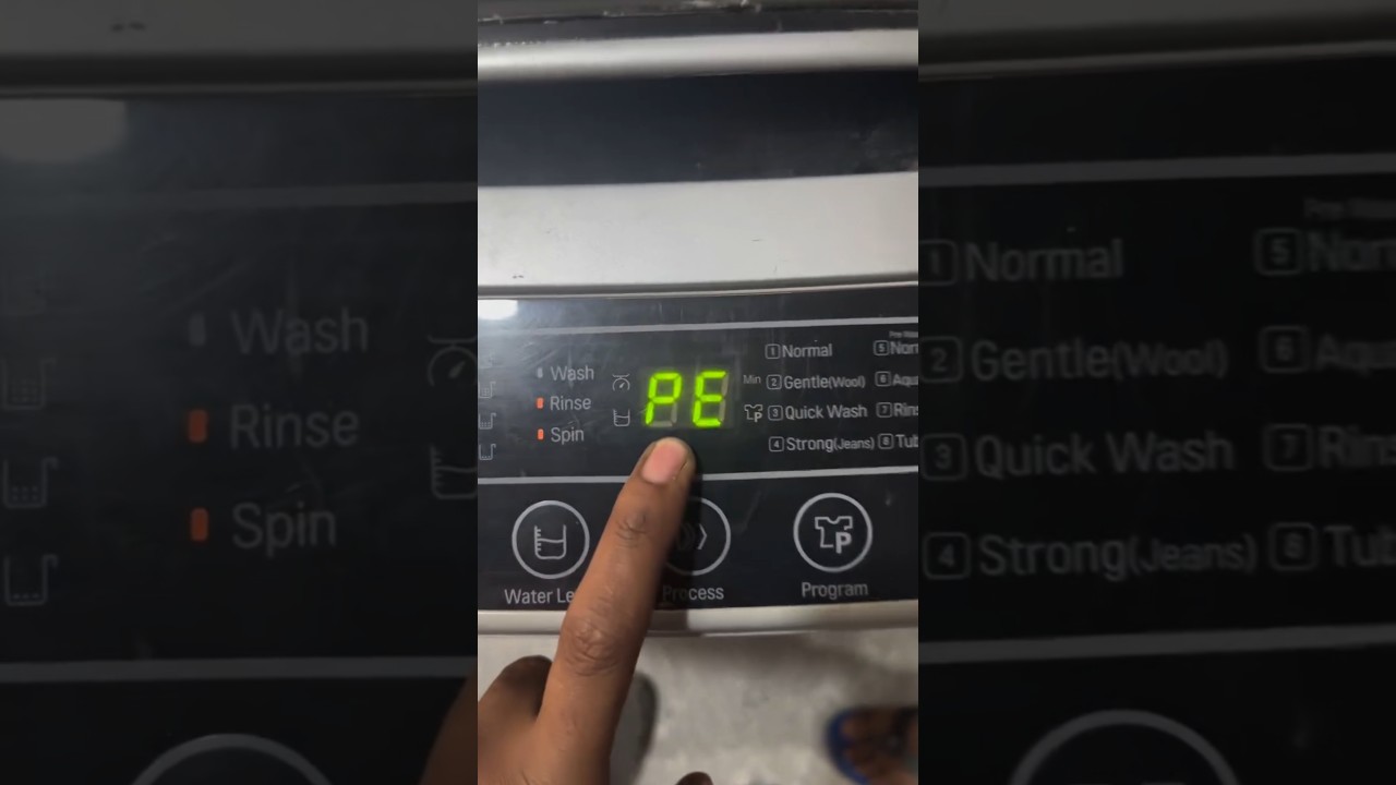 LG top load inverter Washing Machine ( PE Error code ) solution #lg #lgwashingmachine