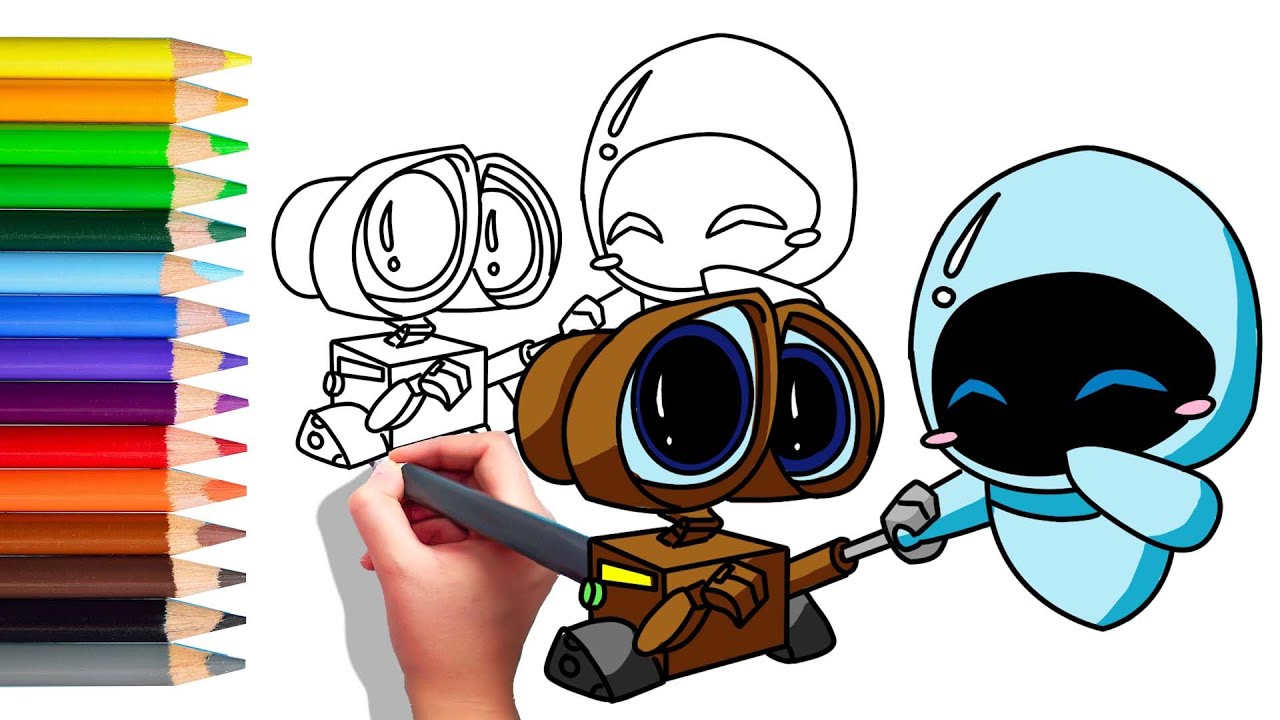 How To Draw WALL·E and Eve ?