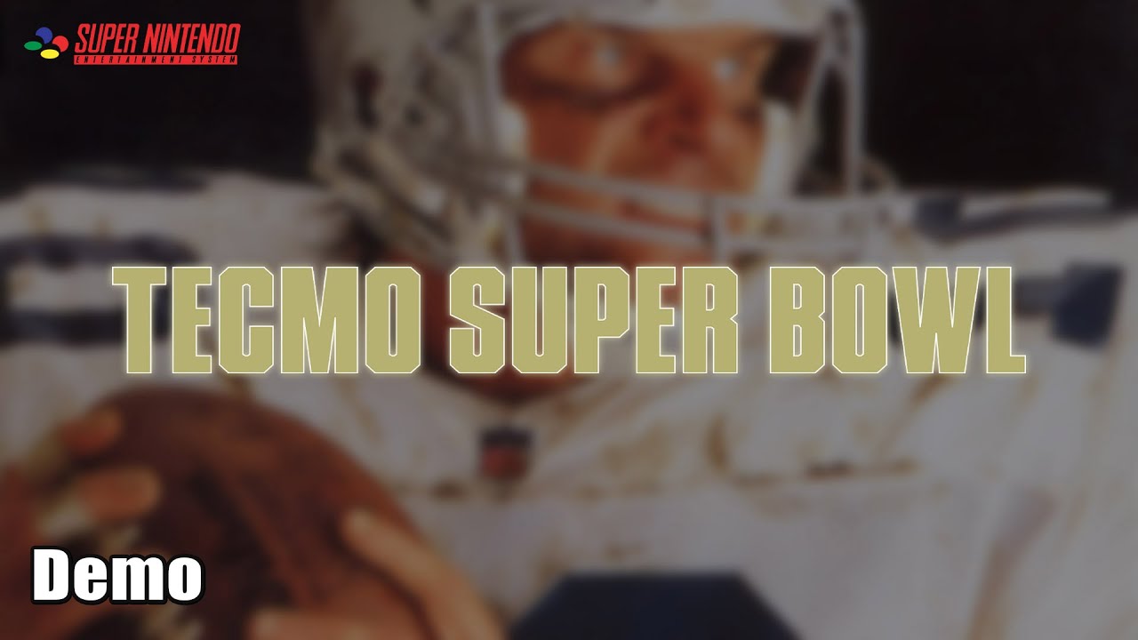 Let's Play Tecmo Super Bowl | Demo | Super Nintendo - NR