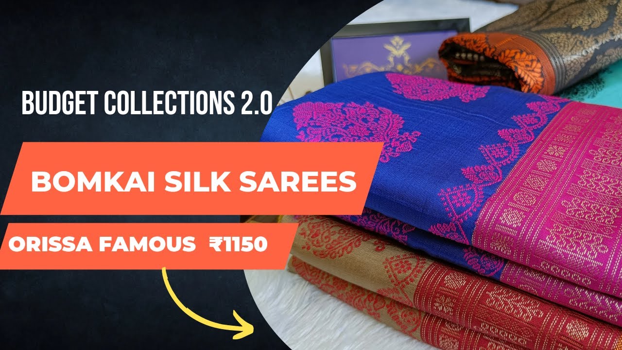 Orissa Bomkai silk sarees. Diwali special collection. Budget friendly. ஒரிசா போம்காய் சில்க் சேலை