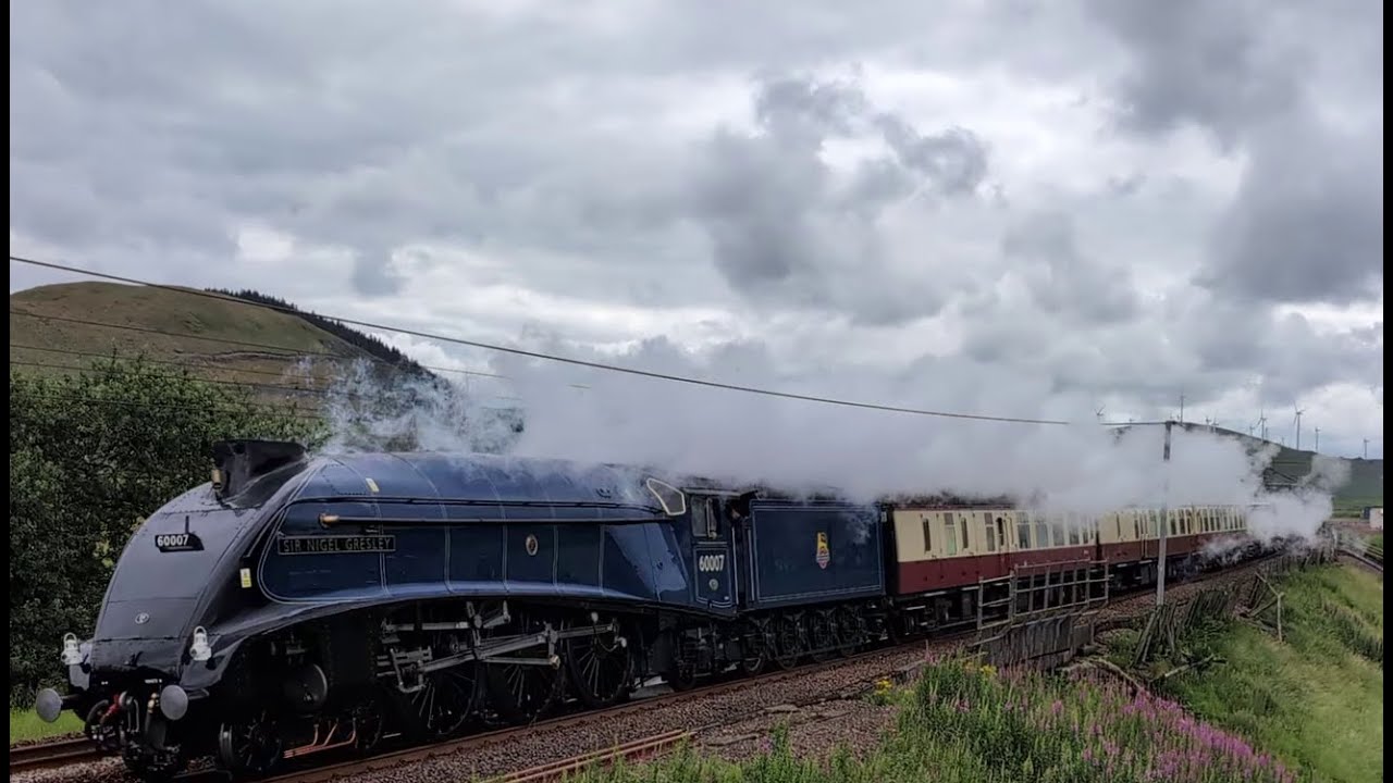 SIR NIGEL GRESLEY STEAM TRAIN IN SCOTLAND 16 JULY 2025