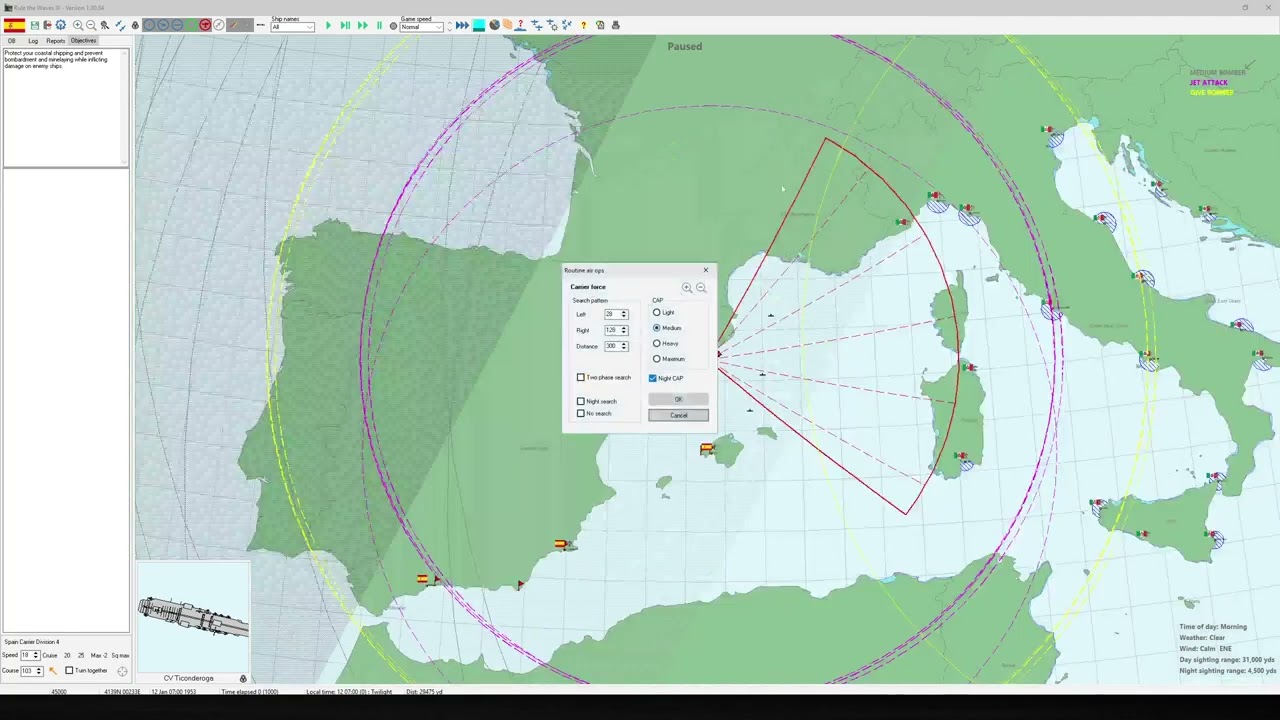 Fleet Plays Rule the waves 3, Spain: The Italo-Spanish War Goes on.