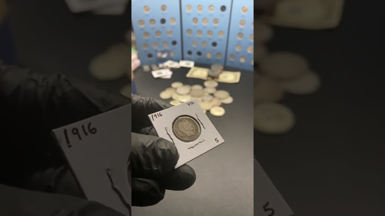 1916 #barber #dime time! 18,400,000 minted!! #shorts #numismatics #coinrollhunting #silver #coins