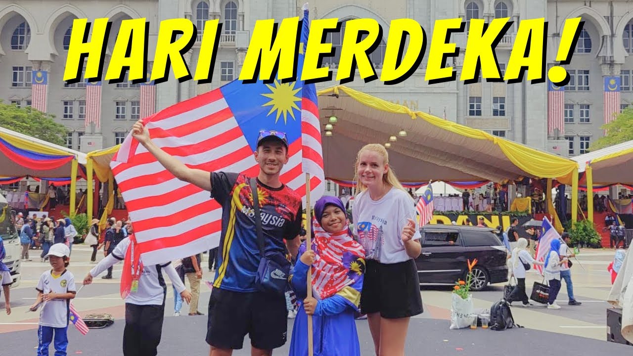 🇲🇾 Наш первый день MERDEKA — празднуем с местными жителями Малайзии 2023!❤️🇲🇾🌺🎉