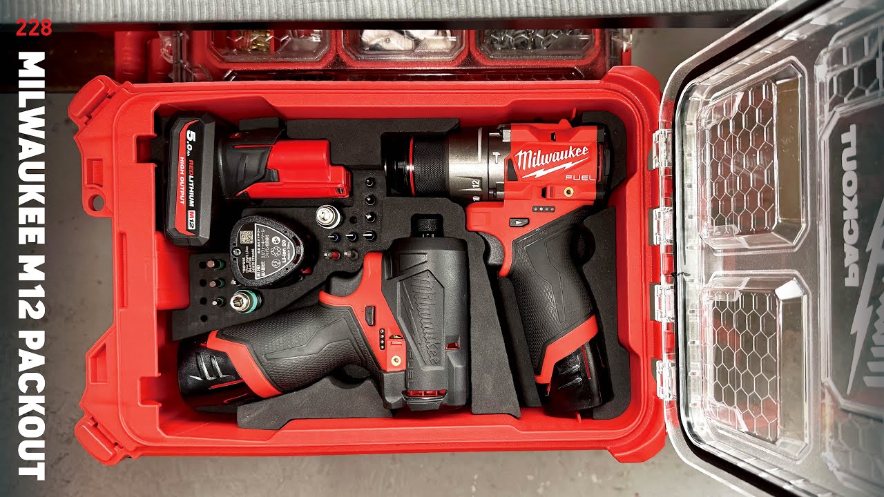 228 Milwaukee M12 Packout / Идеальное место для хранения — это здорово ♡