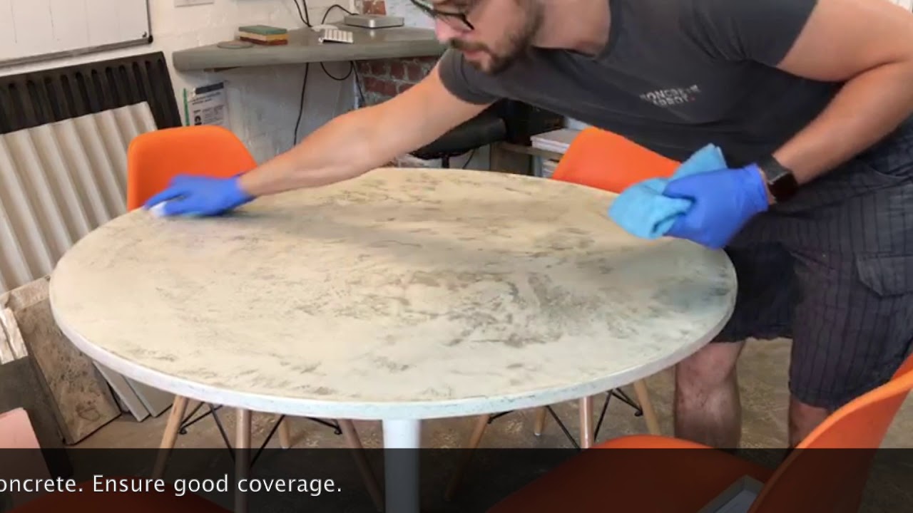 Applying Concrete Lab Concrete Wax