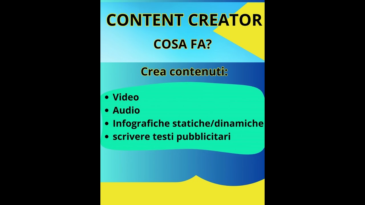 CONTENT CREATOR- chi &egrave;-cosa fa-come lo fa.
