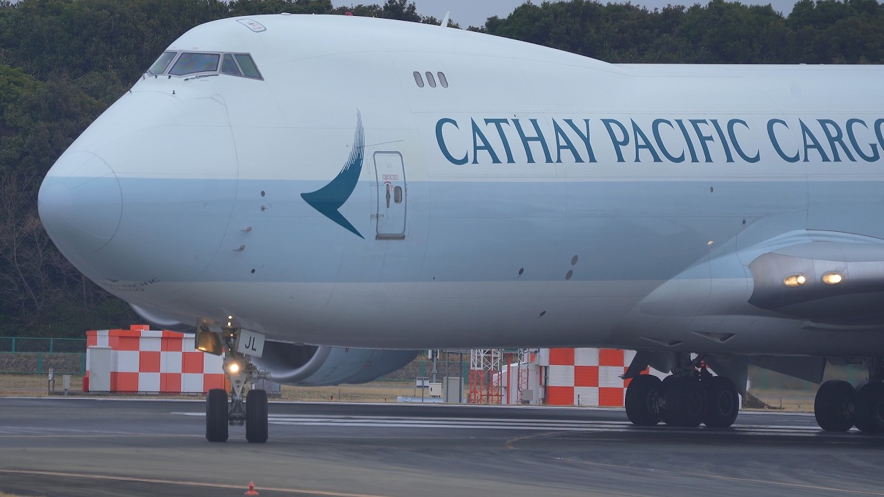 [4K] Queen of the Skies |Cathay Pacific| Boeing 747-867F |Crosswind |Soft Landing| Close-Up| NARITA|
