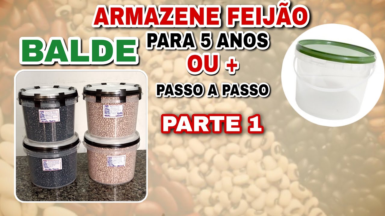 Armazenando FEIJÃO NO BALDE para durar por ANOS| PARTE 1| ESTOQUE ALIMENTOS| Thalyta Melo