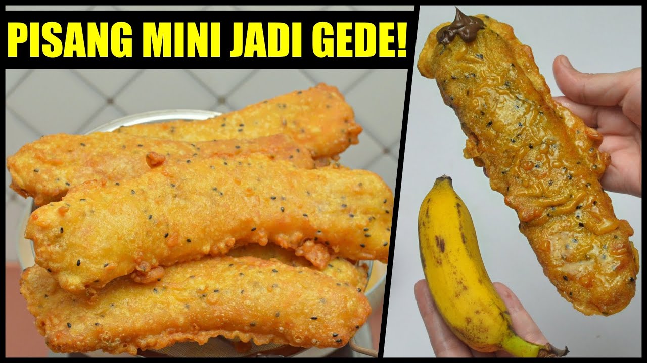 SEHARI LAKU 300 PCS! PISANG KECIL JADI PANJANG & KRIUK! PISANG GORENG NAGA MADU