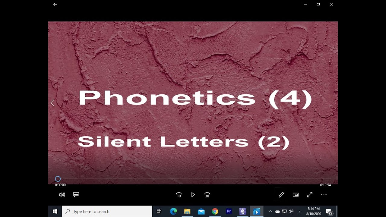 Phonetics 4 (Silent Letters 2) الحروف الصامتة