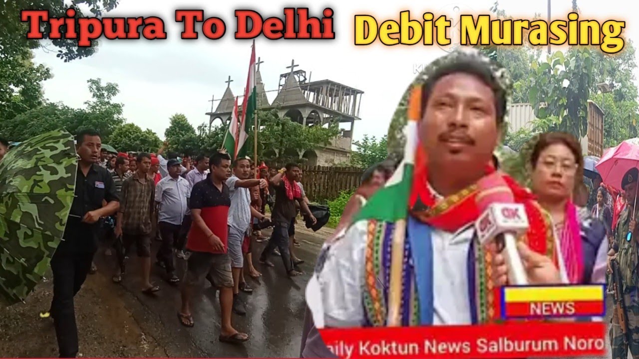 Tripura To Delhi Than kha Chung Bo 🇮🇳||Debit Murasing Bai ♥️||kokborok video