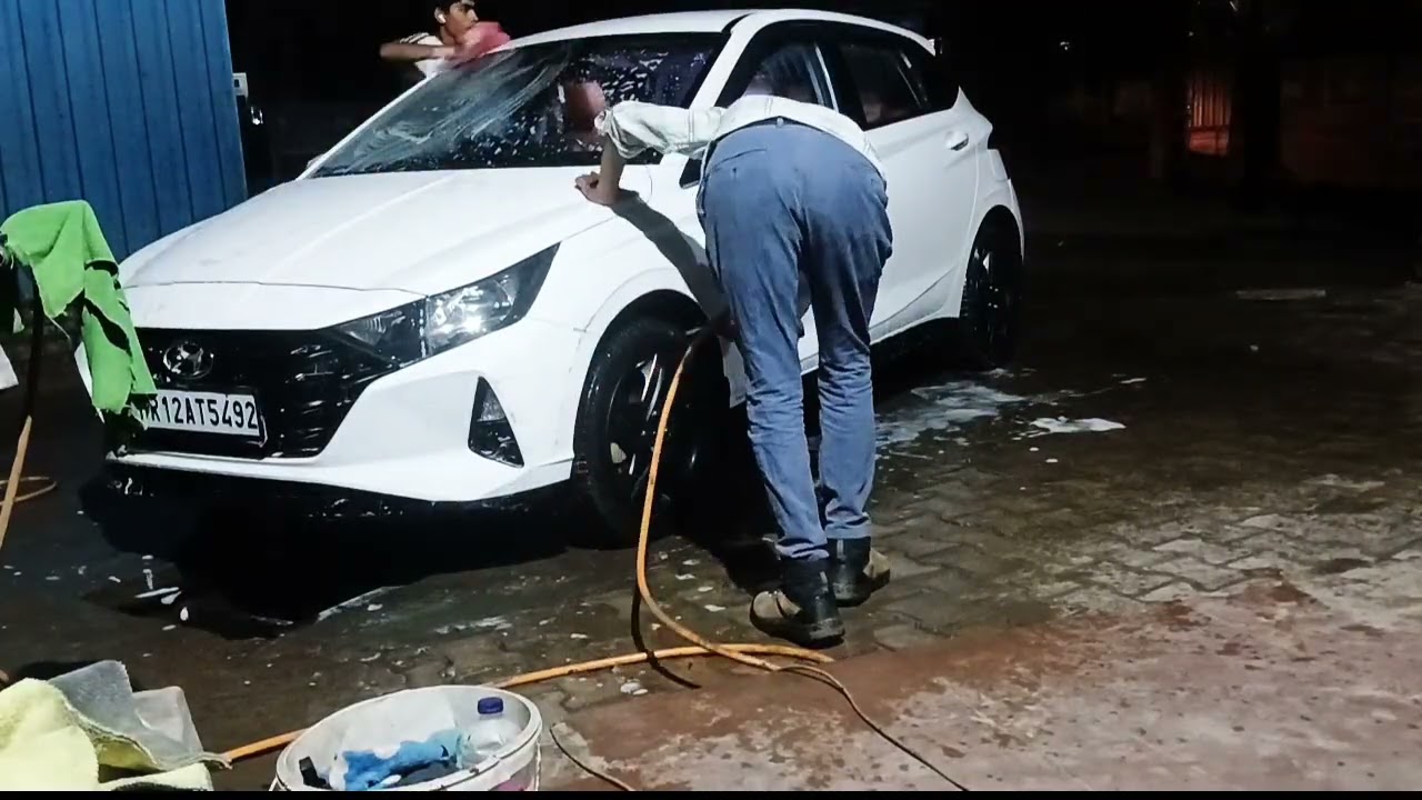 Honday i20 car washing ✨️🚿
