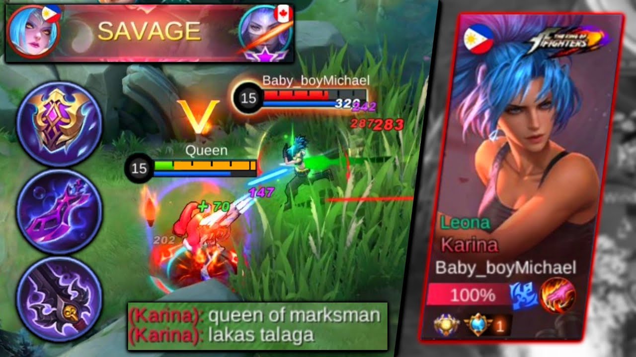STRONG KARINA AMAZED ON MY LAYLA! EPIC COMEBACK (SUPER INTENSE MATCH) | Top 1 Global Layla