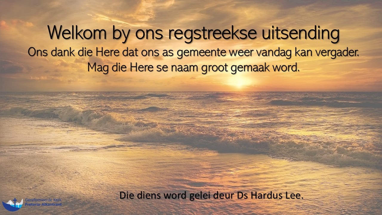 Sondag 15 Maart  2026 regstreekse beeldsending