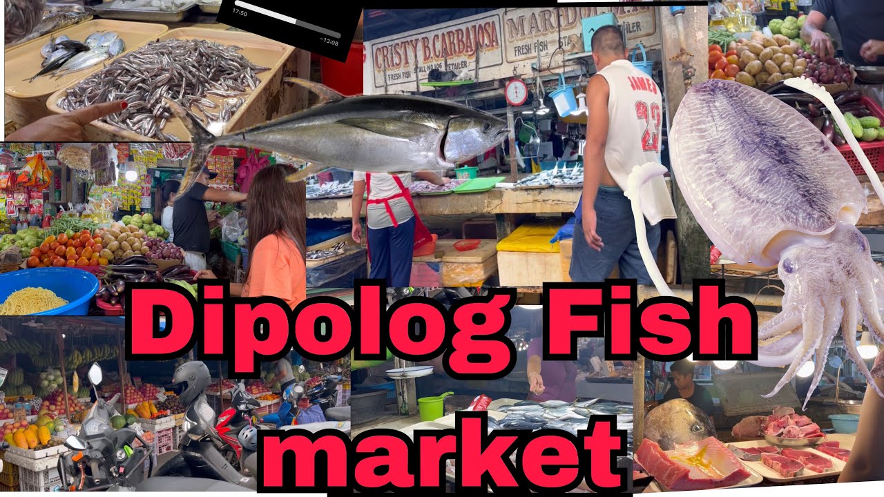 Dipolog City Fish Market,Meat , Vegetables and Fruits-1st Day
