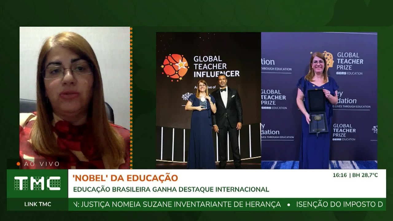 PROFESSORA BRASILEIRA FAZ HISTÓRIA AO RECEBER PRÊMIO EM DUBAI