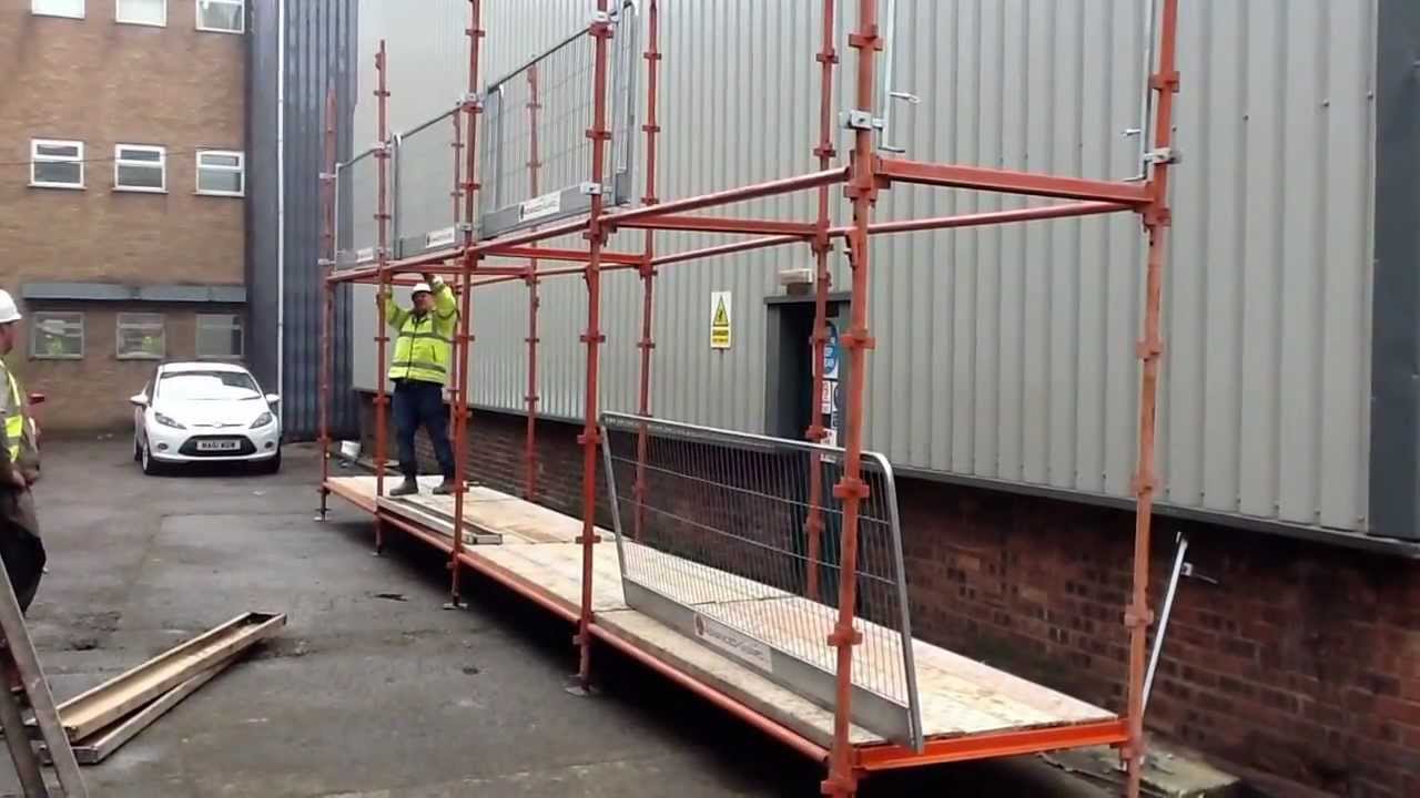 EASY-FIT SYSTEM INSTALLED ON KWIK-STAGE SCAFFOLDING