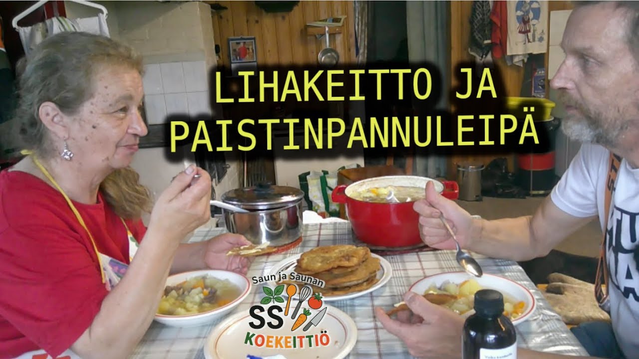 Lihakeitto ja paistinpannuleipä