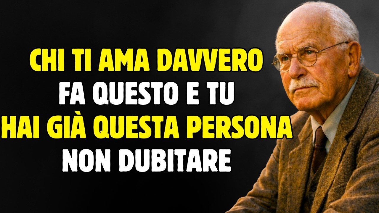 Chi ti ama davvero fa questo e tu hai già questa persona, non dubitare | Carl Jung