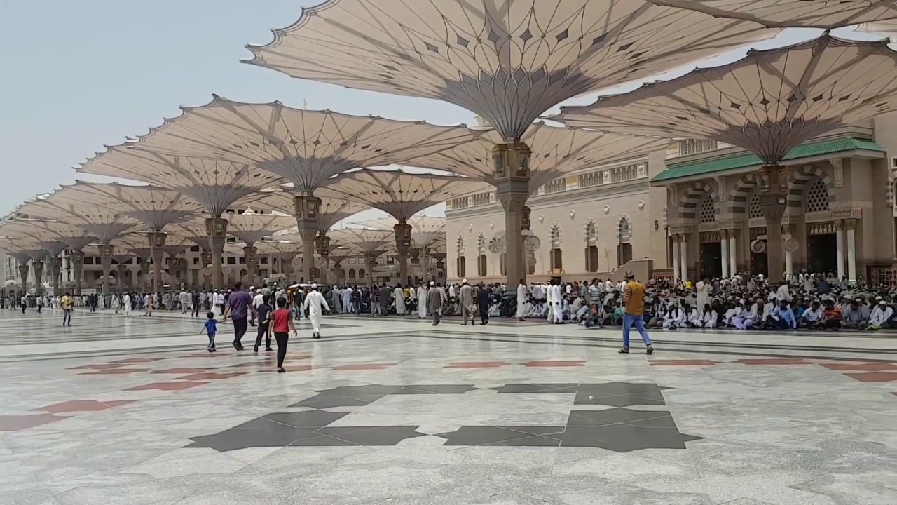 أذان مدني رهيب للشيخ عمر سنبل لصلاة الجمعة من ساحات المسجد النبوي الجمعة ٢٦ ذو القعدة ١٤٣٨