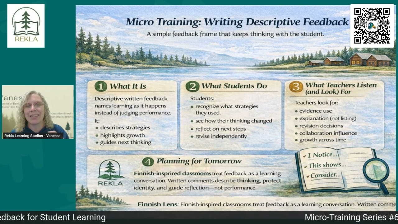 Micro Training #6:  Writing Descriptive Feedback