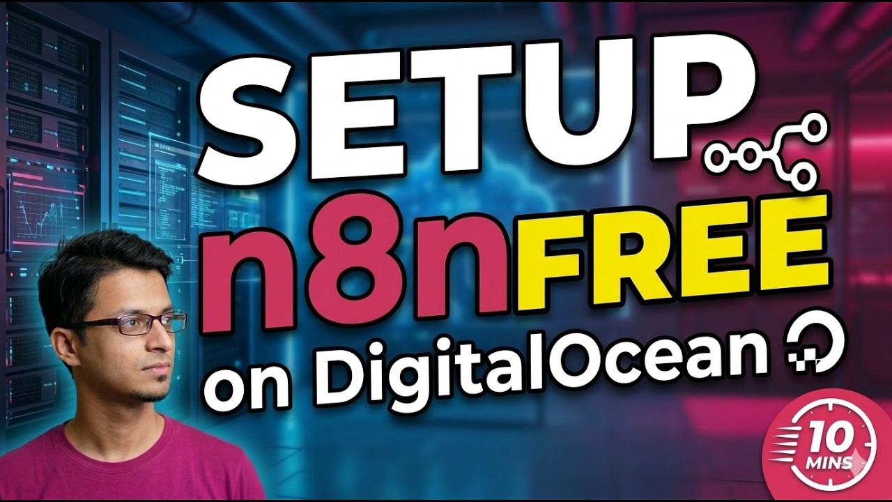 How to Setup self-hosted n8n for FREE on DigitalOcean (In Just 10 Mins!)