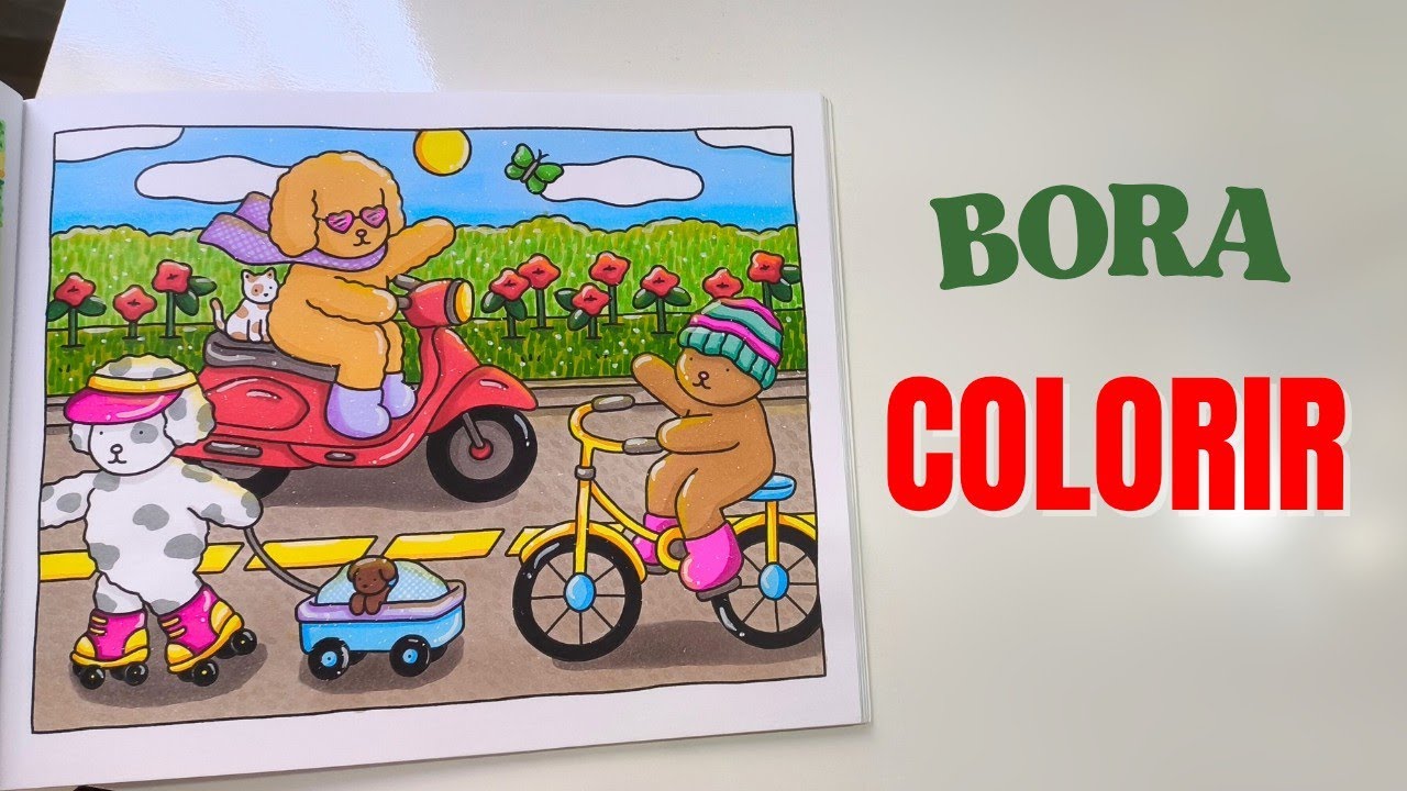 COLORINDO Trajeto para o trabalho - Bobbie Goods