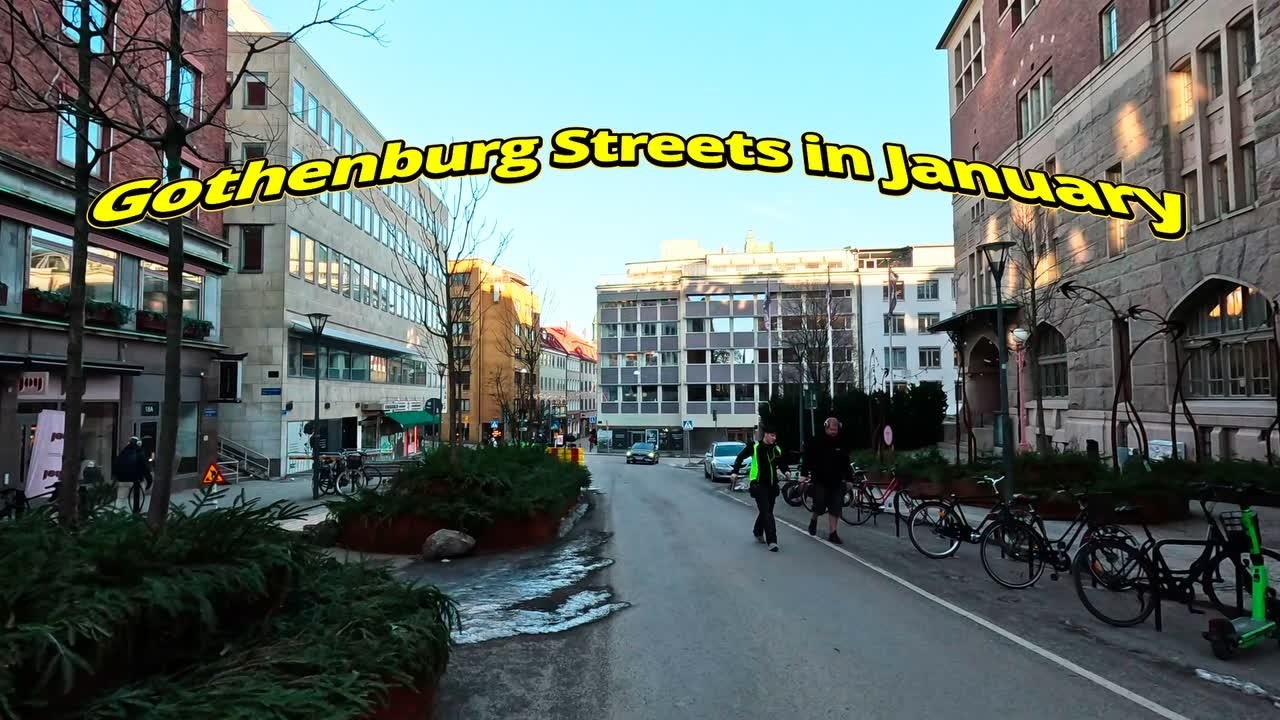 Gothenburg Sweden 4K – Relaxing Nordic Winter City Walk