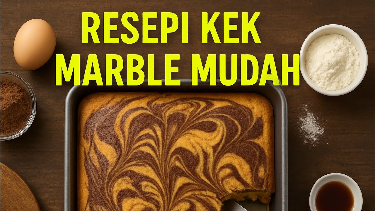 “Kek Minyak (kek marble) Mudah Untuk Pemula | Easy Oil Cake Recipe (marble cake)”