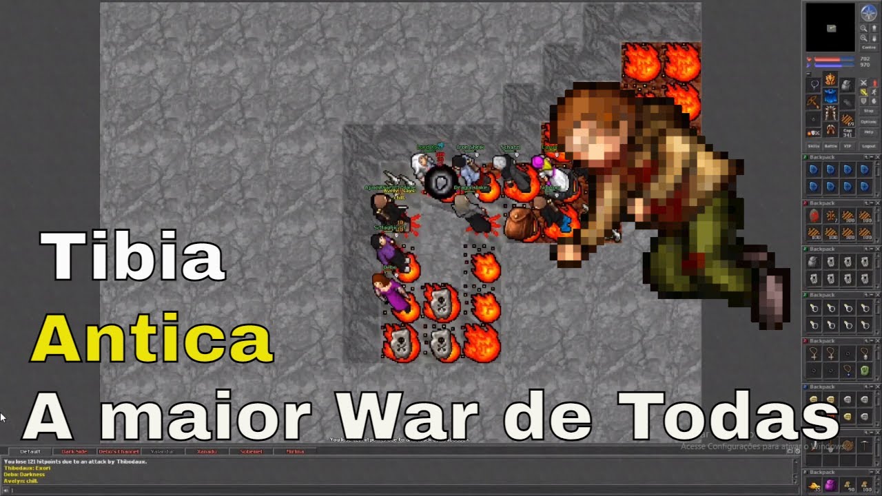 Tibia - A Guerra de Todas as Guerras (War Antica, Batalha de Ankrahmun) com V&aacute;rias Mortes. #Tibia