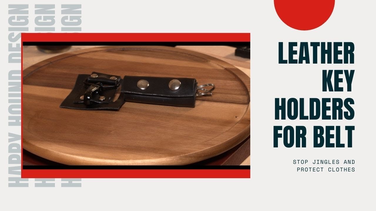 Leather key holder for belt
