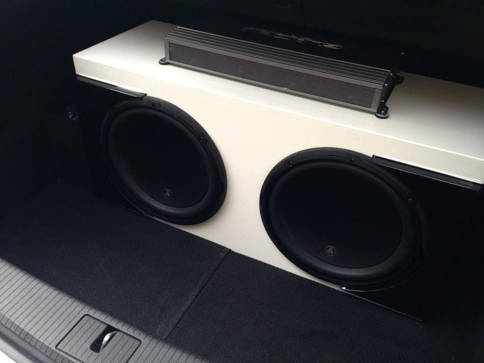JL audio subwoofer custom box demo