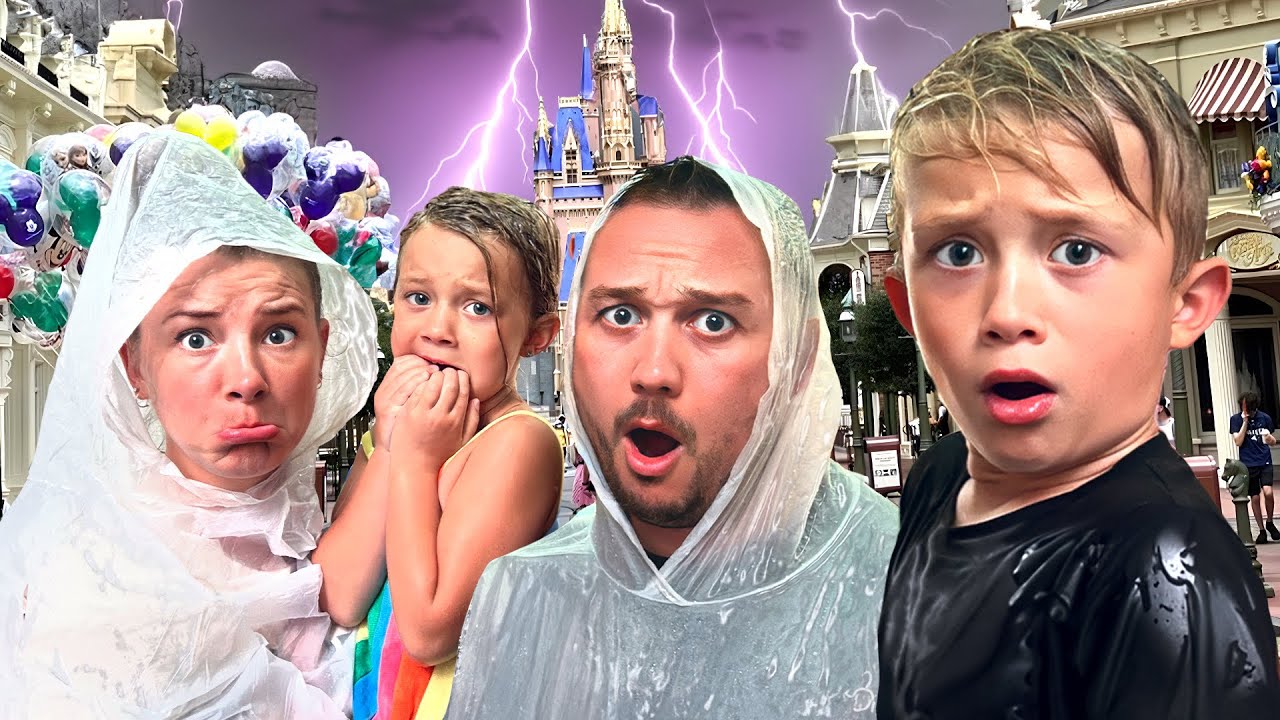 Surviving Disney World Rides In Thunder & Lightning! ⚡️