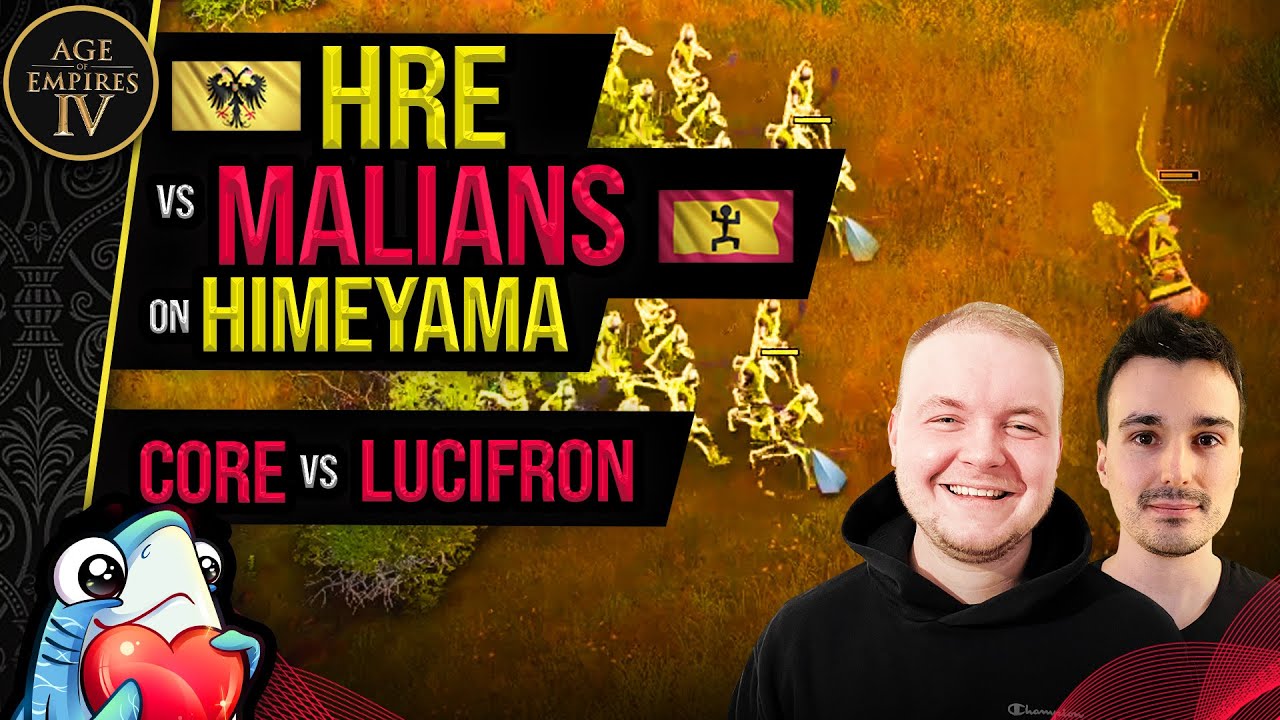 coRe vs LucifroN - HRE vs Malians on Himeyama - AoE4 Highlight Games #40