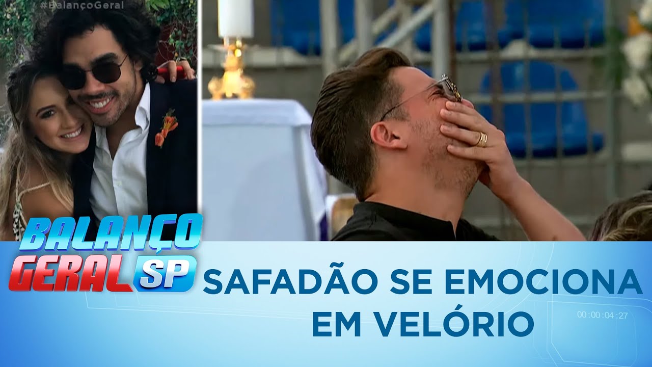 Wesley Safadão se emociona em velório de Gabriel Diniz