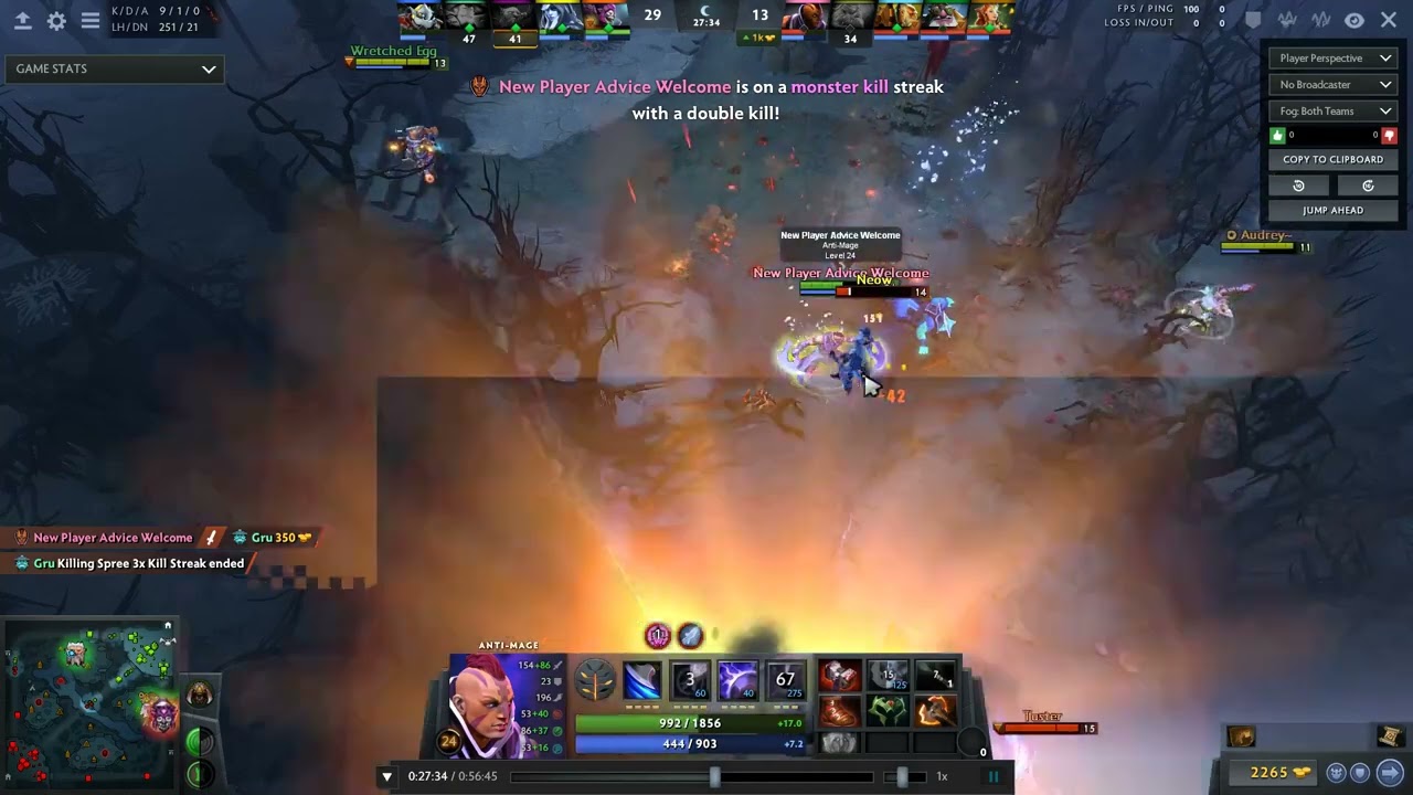Antimage Rampage - Invis cleaving, manta dodges, illusion micro kill, etc..