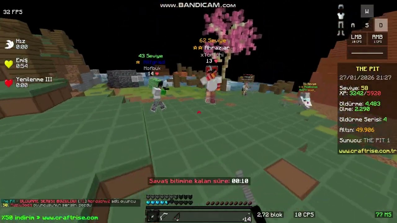 Craftrise ThePit / xYoriichi  Bug Kullanım
