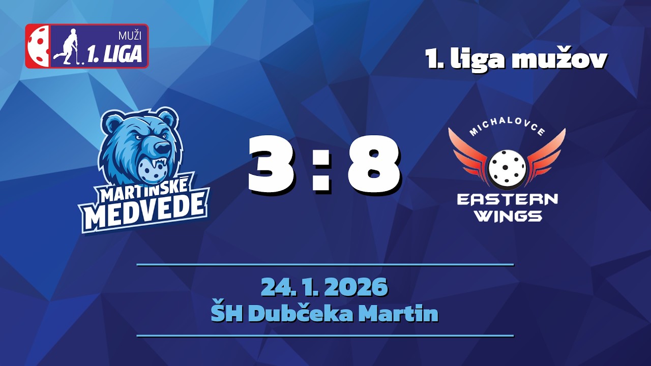 FK Martinské Medvede - Eastern Wings Michalovce 3:8