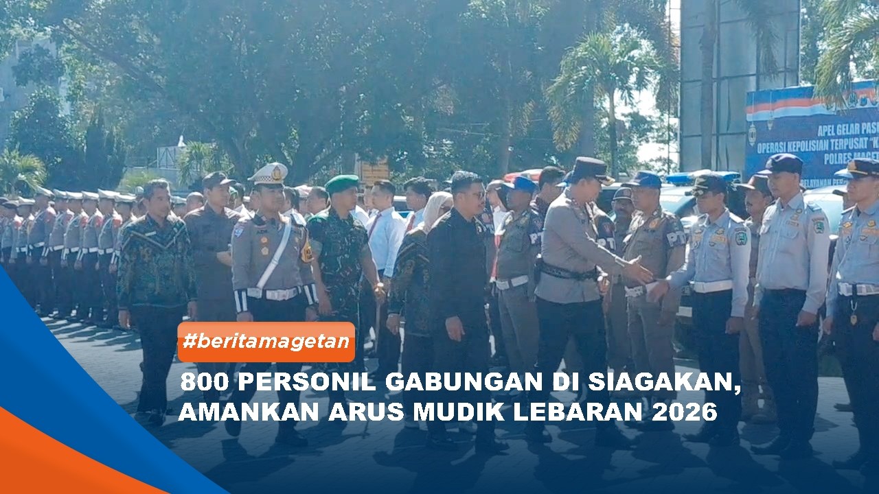 MAGETAN - 800 Personil Gabungan Di Siagakan, Amankan Arus Mudik Lebaran 2026