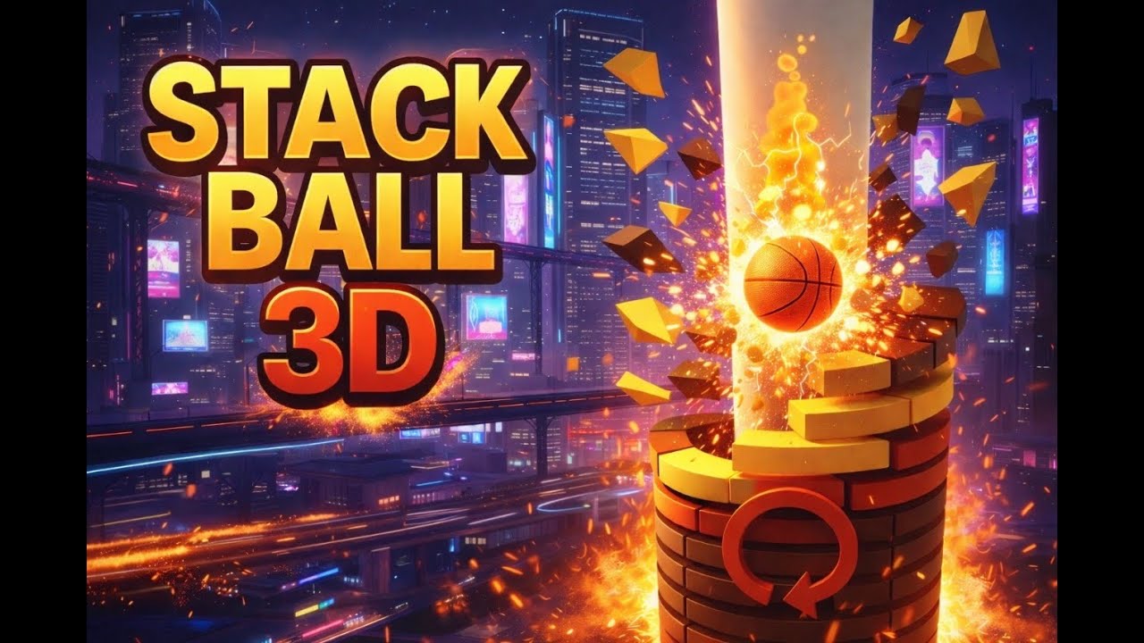 🔴 STACK BALL FULL TOWER CLEAR 😍 #stackball #live #gaming