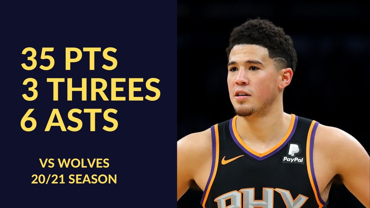 Devin Booker 35 Pts 3 Threes 6 Asts 4 Rebs Highlights vs Minnesota Timberwolves | NBA 20/21 Season