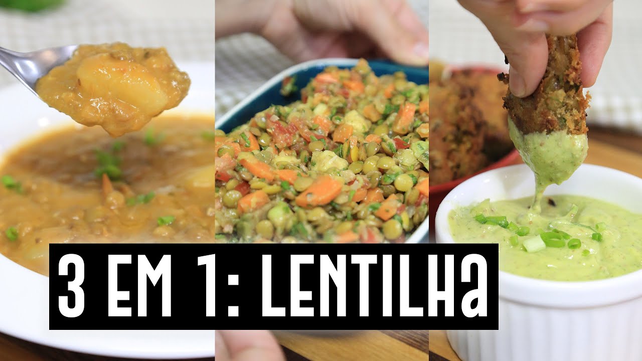3 RECEITAS INCRÍVEIS COM LENTILHA | 3 EM 1 #03 | TNM Vegg