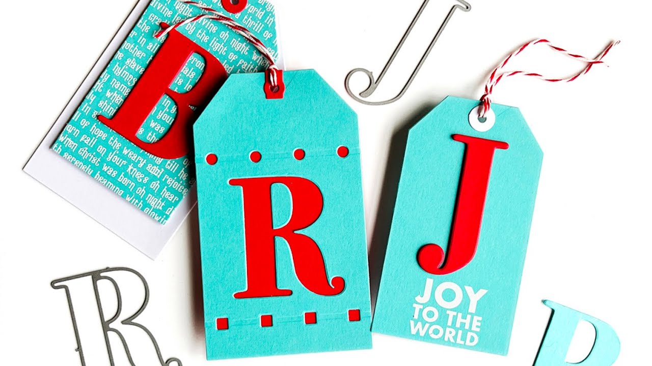 Quick and Easy DIY Monogram Gift Tags