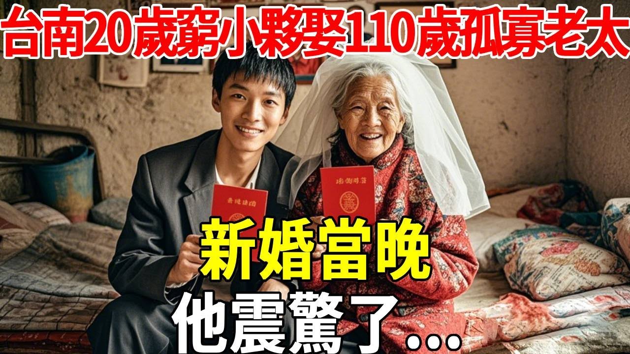台南20歲窮小夥娶110歲孤寡老太，新婚當晚，他震驚了...#蝴蝶飛飛 #民間故事 #奇聞趣事 #古代小說#懸疑#老年情感