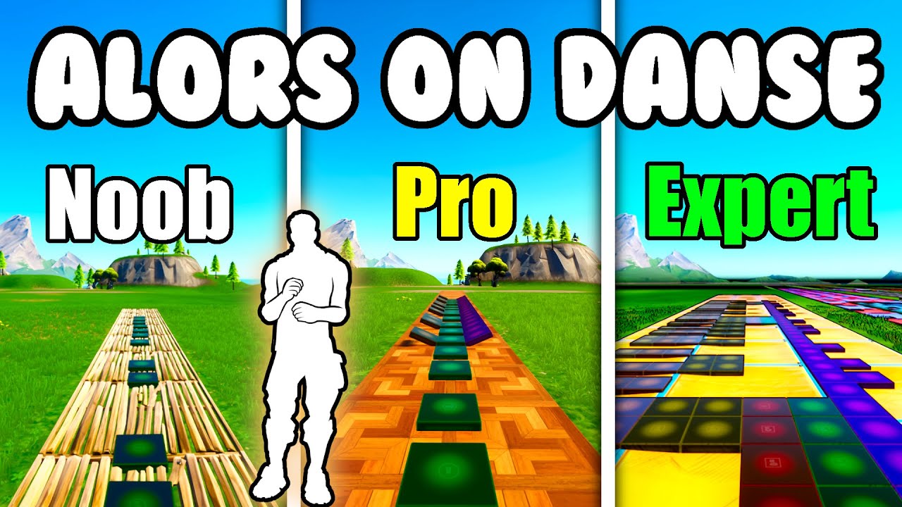 Alors on Danse (It's A Vibe Emote) Noob vs Pro vs Expert (Fortnite Music Blocks)