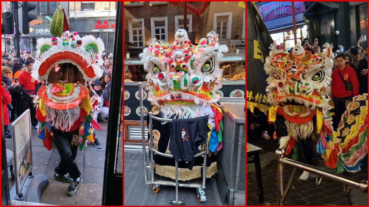 Tang's Pak Mei performed Lion Dance for 6 HOURS STRAIGHT | Chinatown London