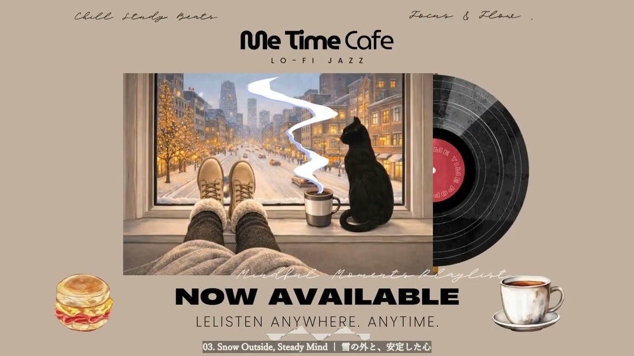 今ここを感じながら、静かに進んでいく｜深夜作業・落ち着いた集中 – Lo fi Jazz Me Time Café #MeTimeCats